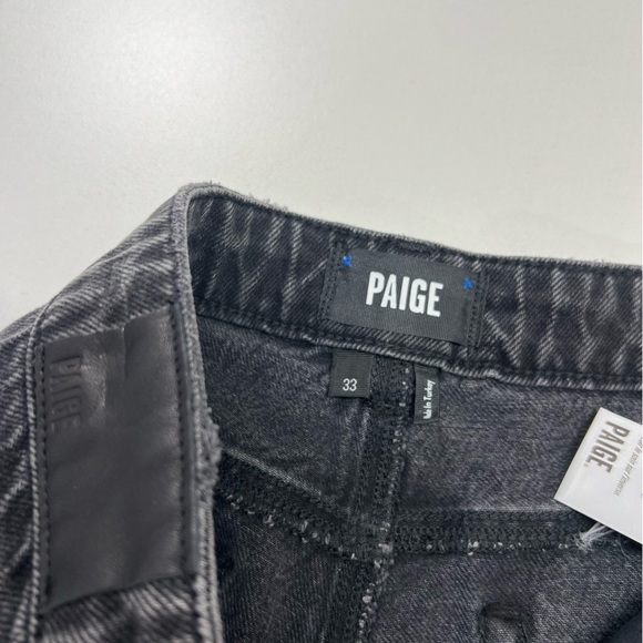 Paige Denim Sarah Straight Ankle Jeans Undone Hem Priscilla Deconstructed NWT - Picture 13 of 16
